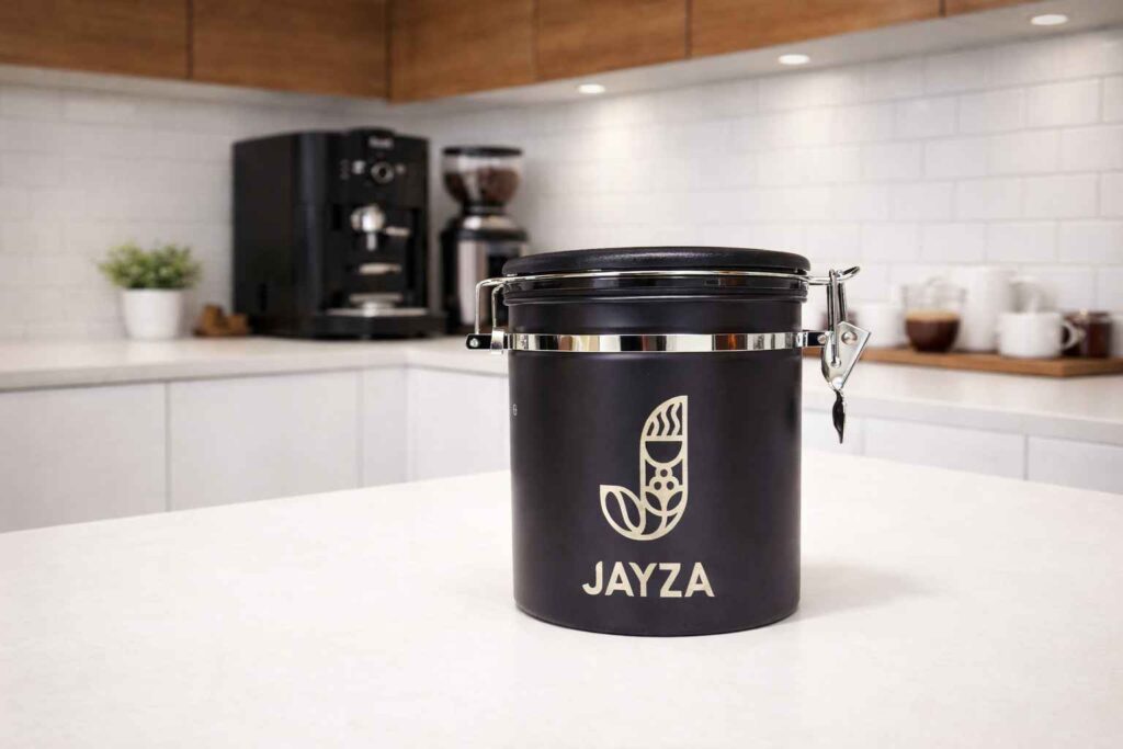 Bote hermético para café de Cafés Jayza